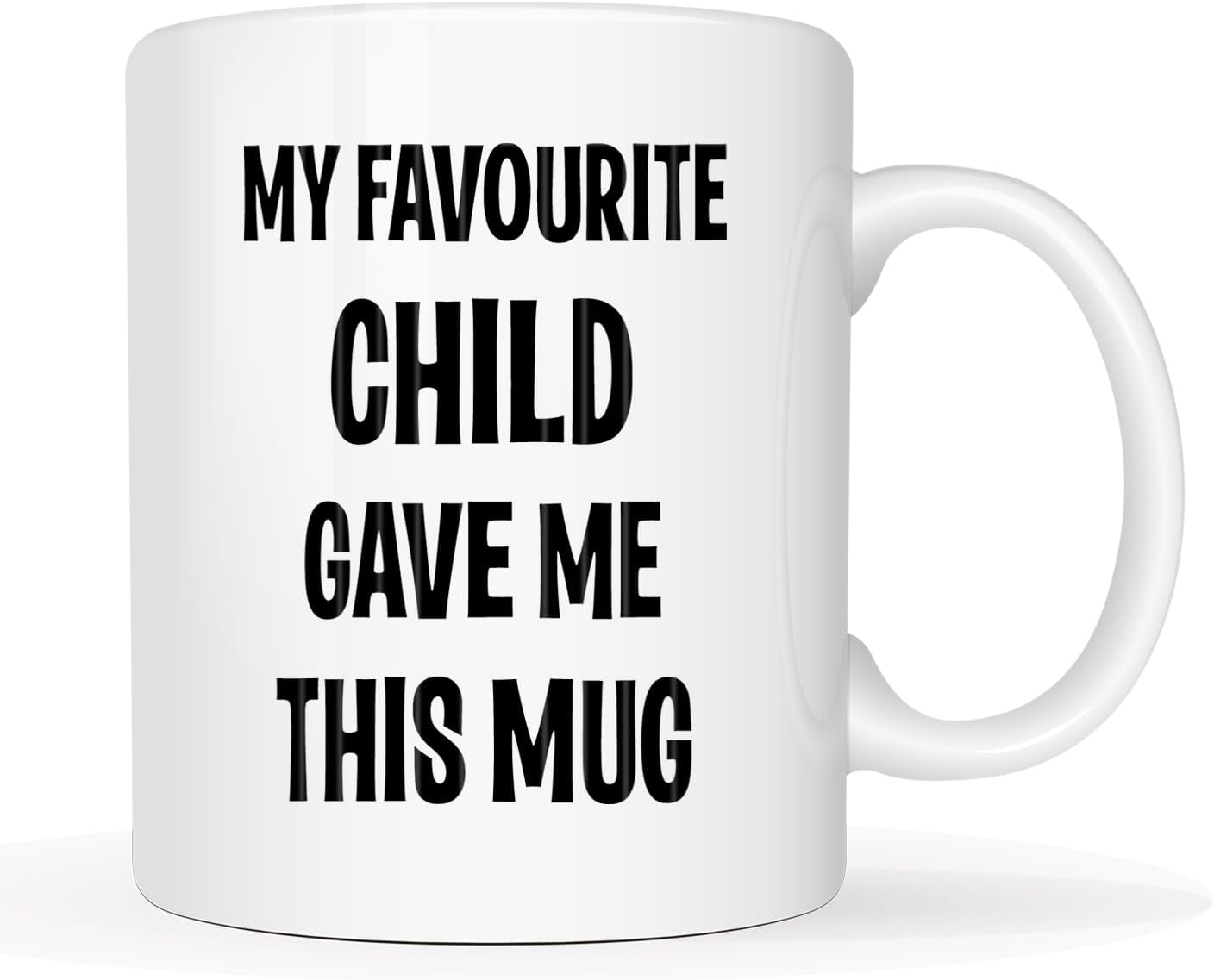 Funny Birthday Gifts from Father Mother Favourite Child Mug 11Oz, My Favourite Child Give Me This Mug for Dad and Mum image number 3