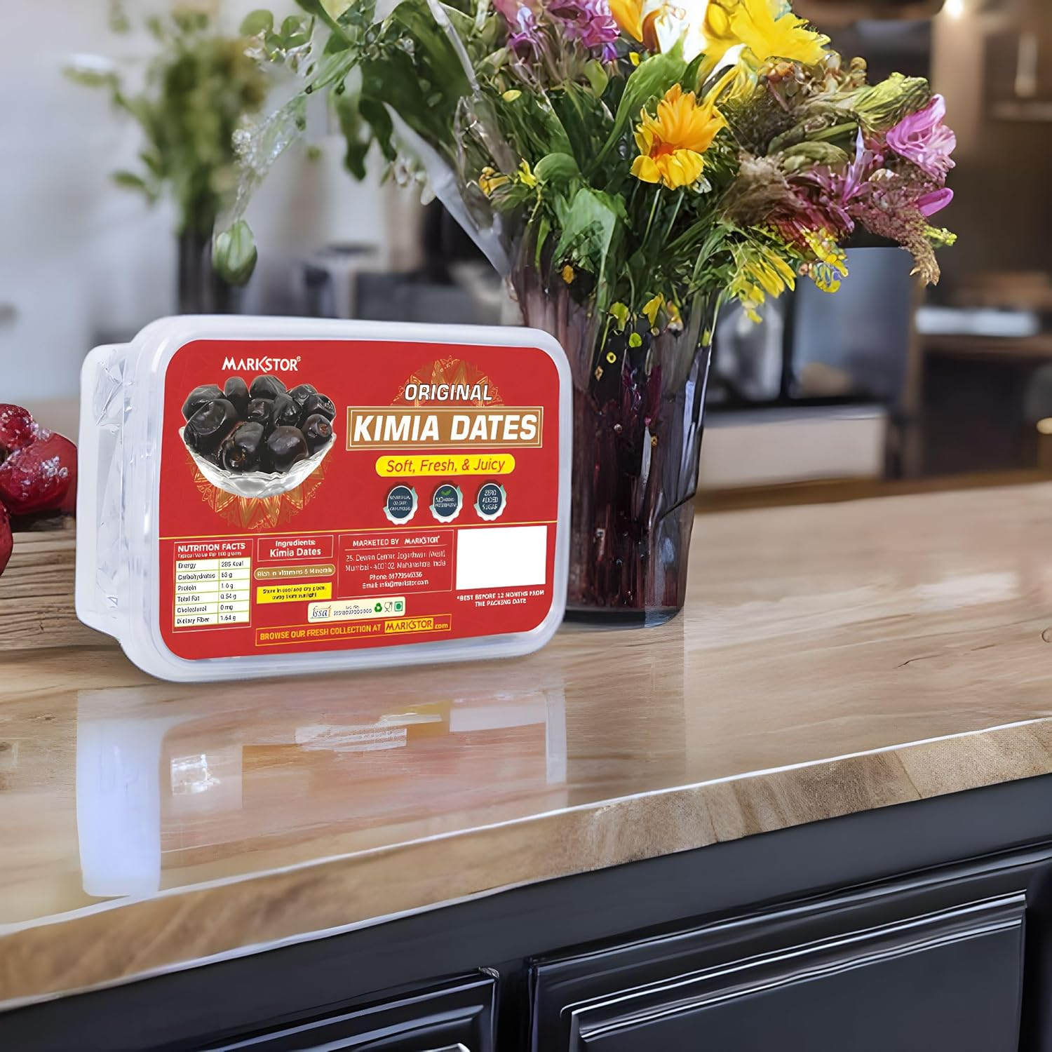 Markstor Original Kimia Dates - Fresh & Juicy Dates -500G - Natural Sweetness, No Added Sugar image number 5