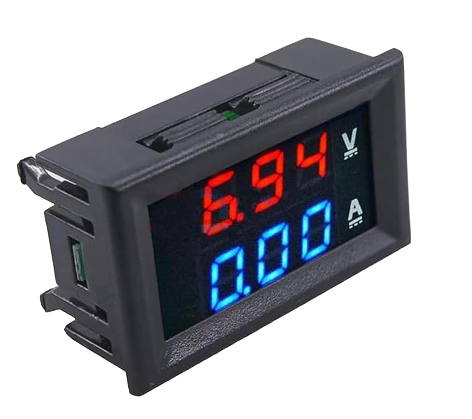 A-DIGISHUO 2Pcs 0.28" Digital Voltmeter and Ammeter|0.28 Inch 3-Digit Blue+Red Dual LED Display Panel | DC 100V 10A Ampere Voltmeter and Ammeter Tester with Connecting Wire image number 5