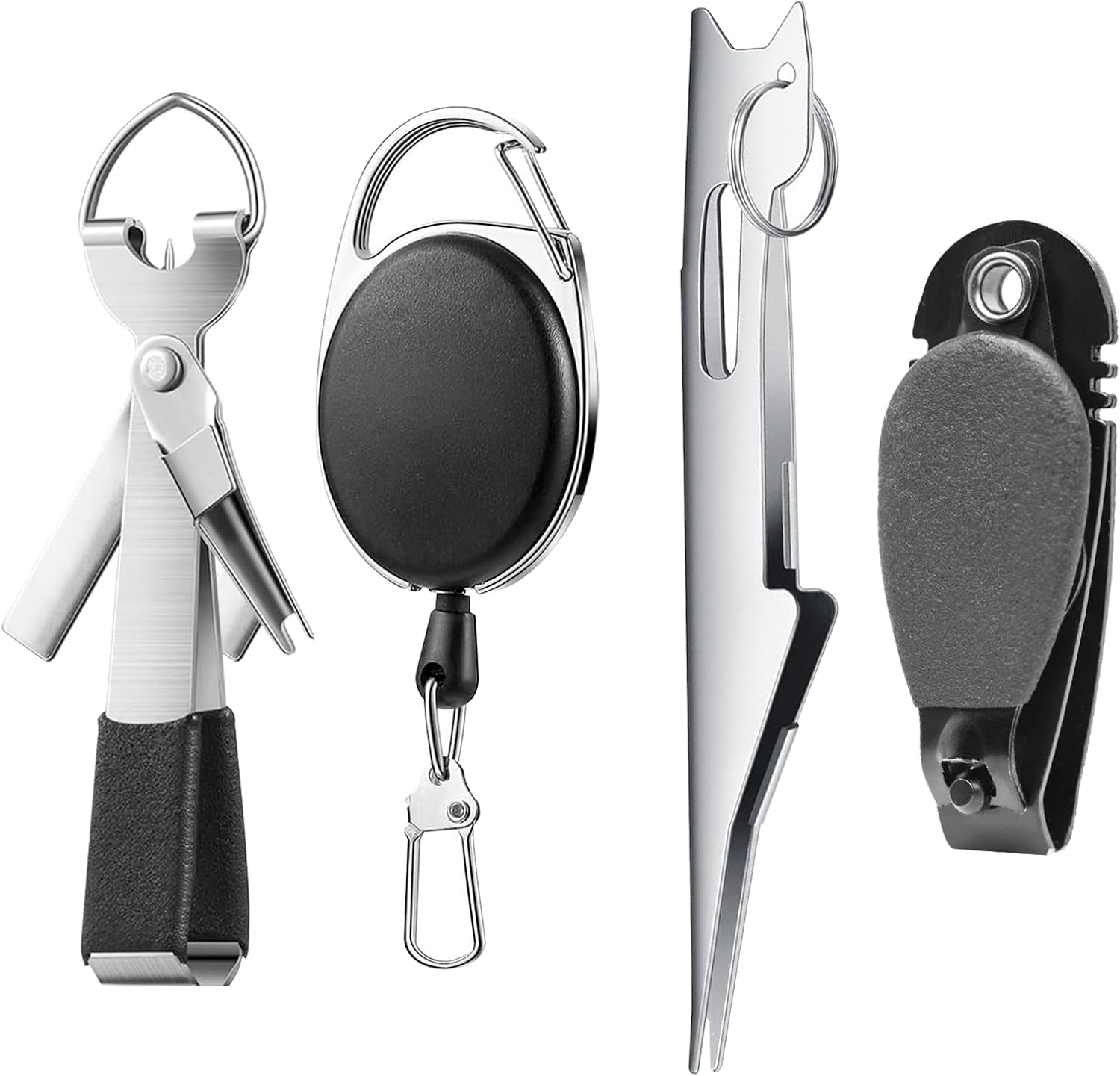 Yauhar 7Pcs Fishing Knot Tying Tool Set, Fishing Line Cutter Clipper, Hook Sharpener, Hook Eye Needle, Tackle Accessorizes for Fly Fishing image number 5