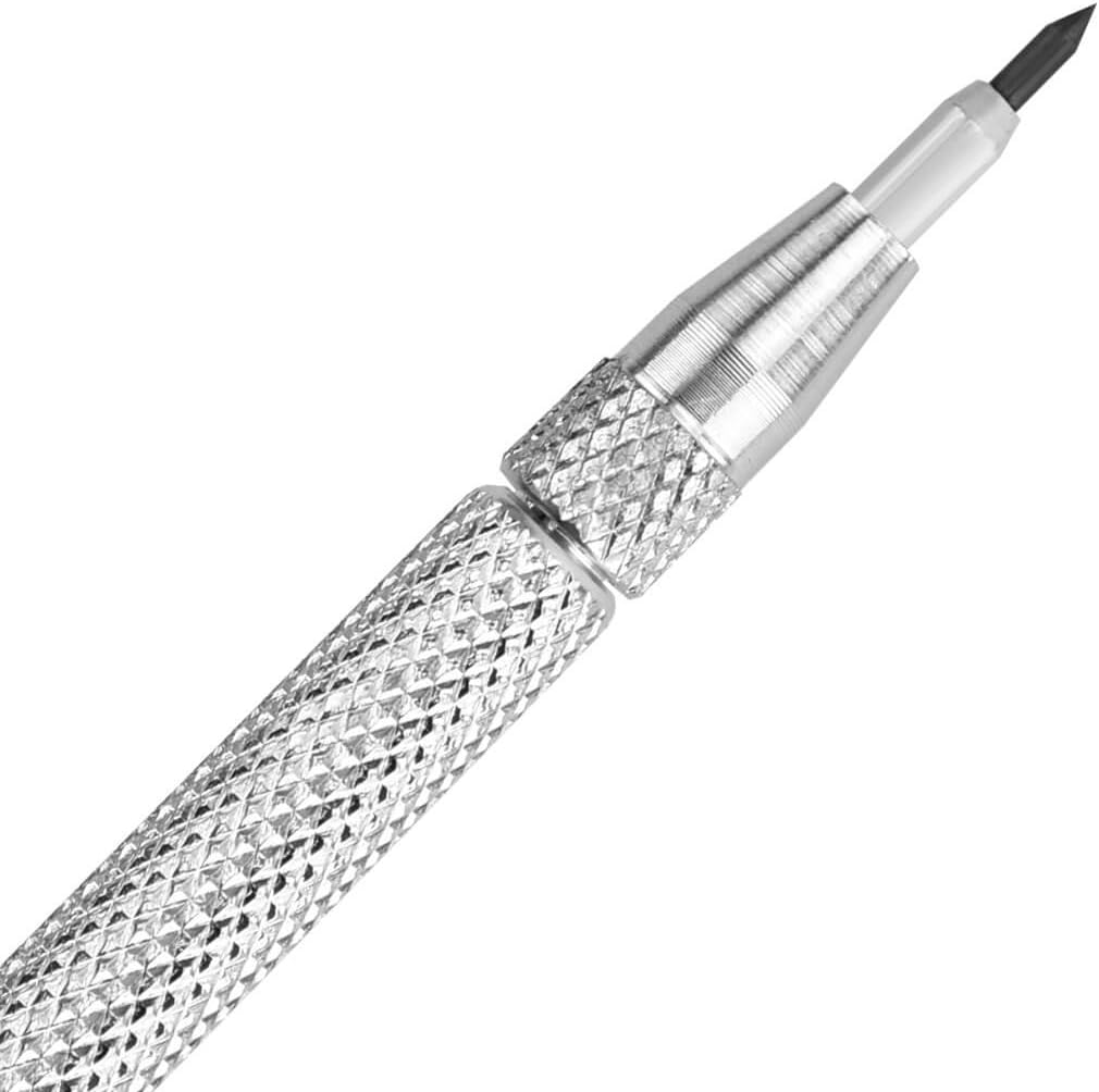 Tungsten Carbide Scriber with Magnet - Aluminum Etching Engraving Pen with Clip for Glass/Ceramics/Hardened Steel by Fabcell (2 Pcs)