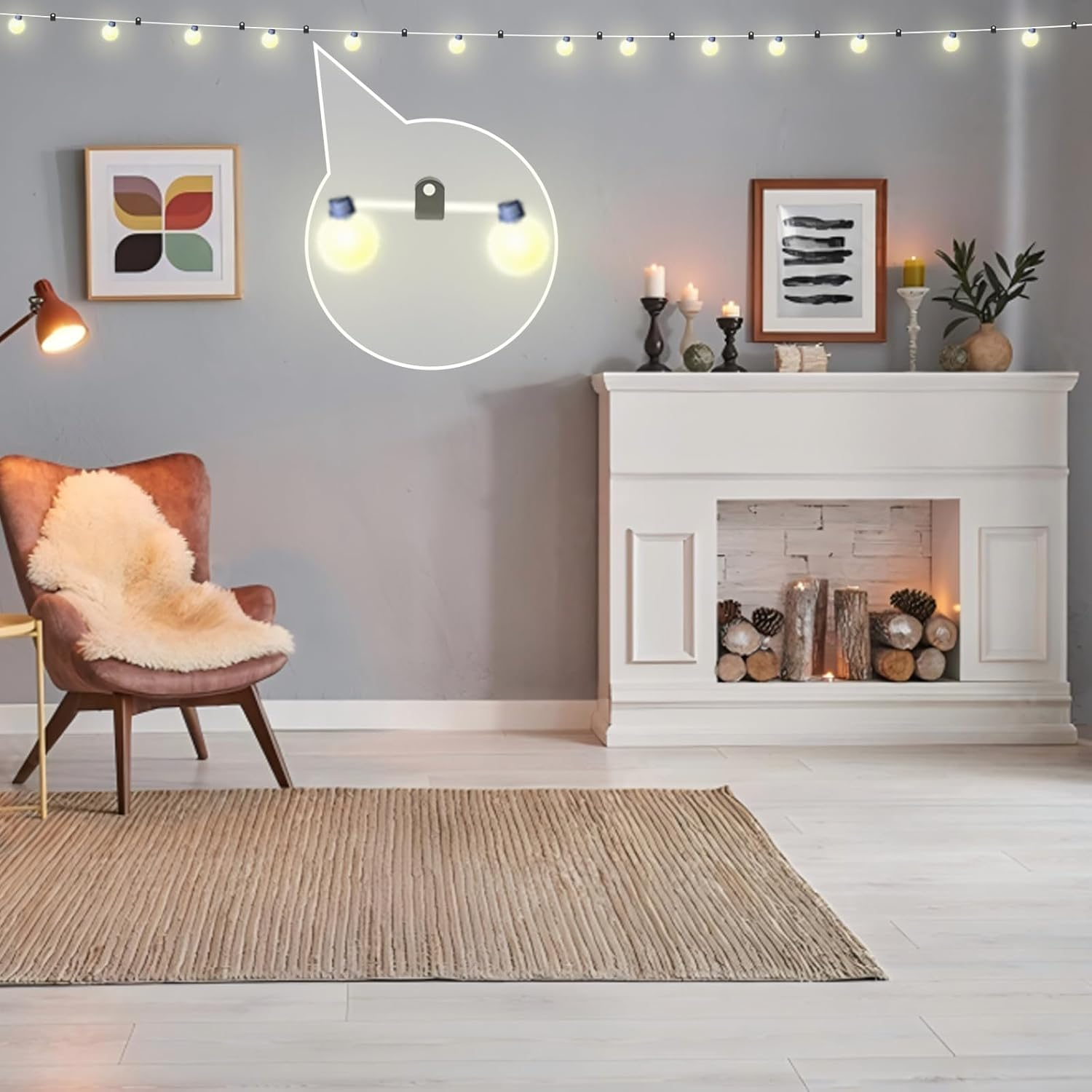 Temolink Cable Clips 50Pcs Nail Clamps 14-20Mm 304 Stainless Steel Cable Management for Phone and Ethernet Cable Power Cable Pipe Black image number 4