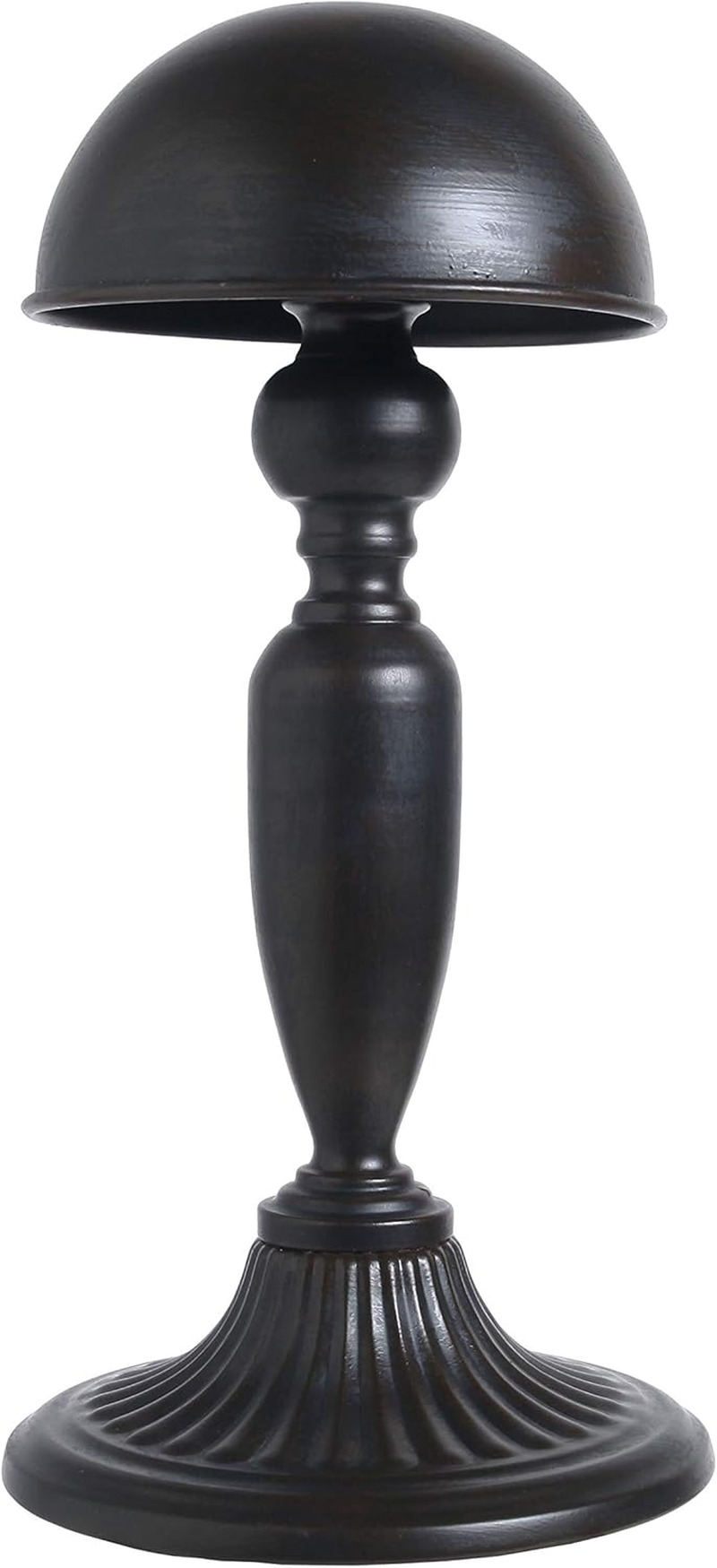 Owlgift Vintage Style Dome Shape Removable Metal Hat Rack, Cap, Wig Storage Holder Display Stand, Black (1Pc)