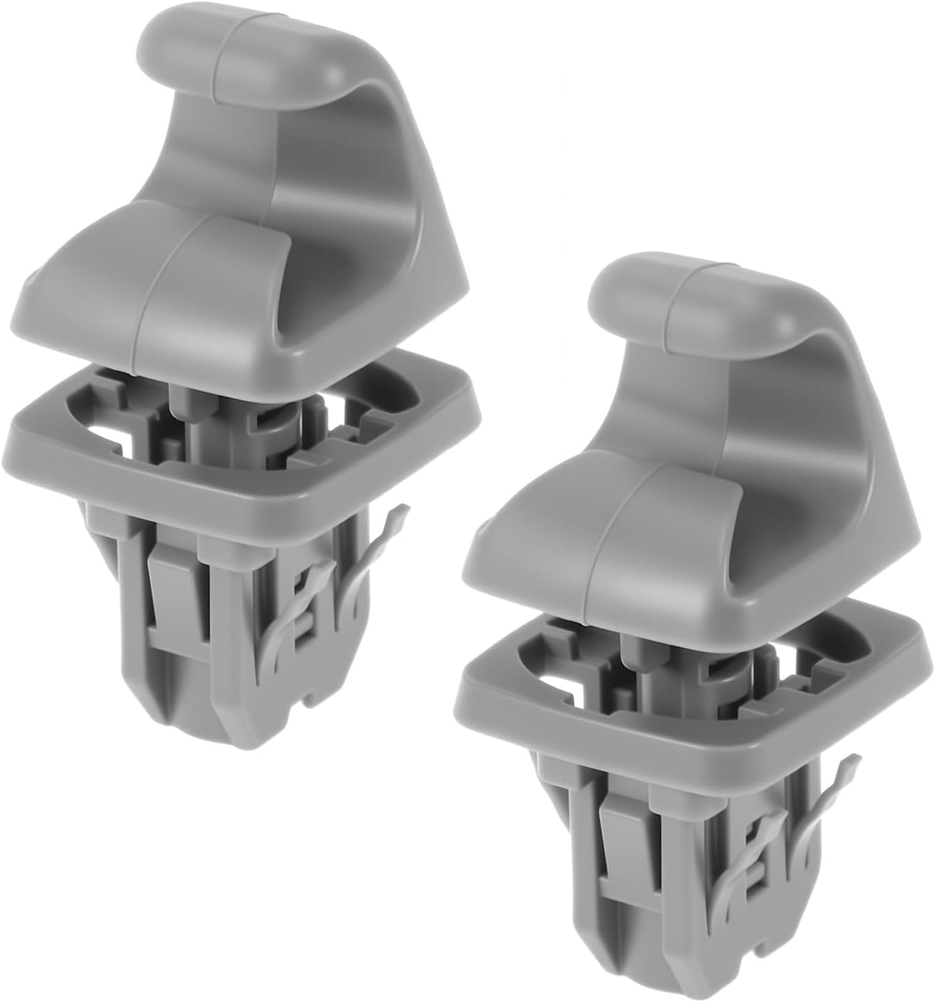 AGDGV 2PCS Car Plastic Sun Visor Hook Clip Bracket Retainer 74348-33040 for Toyota 4Runner Corolla Matrix RAV4 Land Cruiser Venza Yaris (Gray)