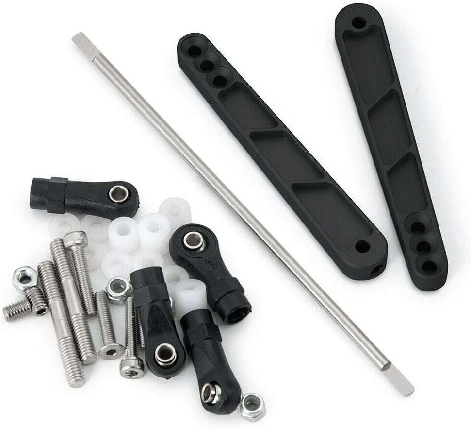 Alloy Rear Anti-Sway Bar Swaybar Set for 1/10 RC Axial Wraith RR10 Bombers (Black) image number 1