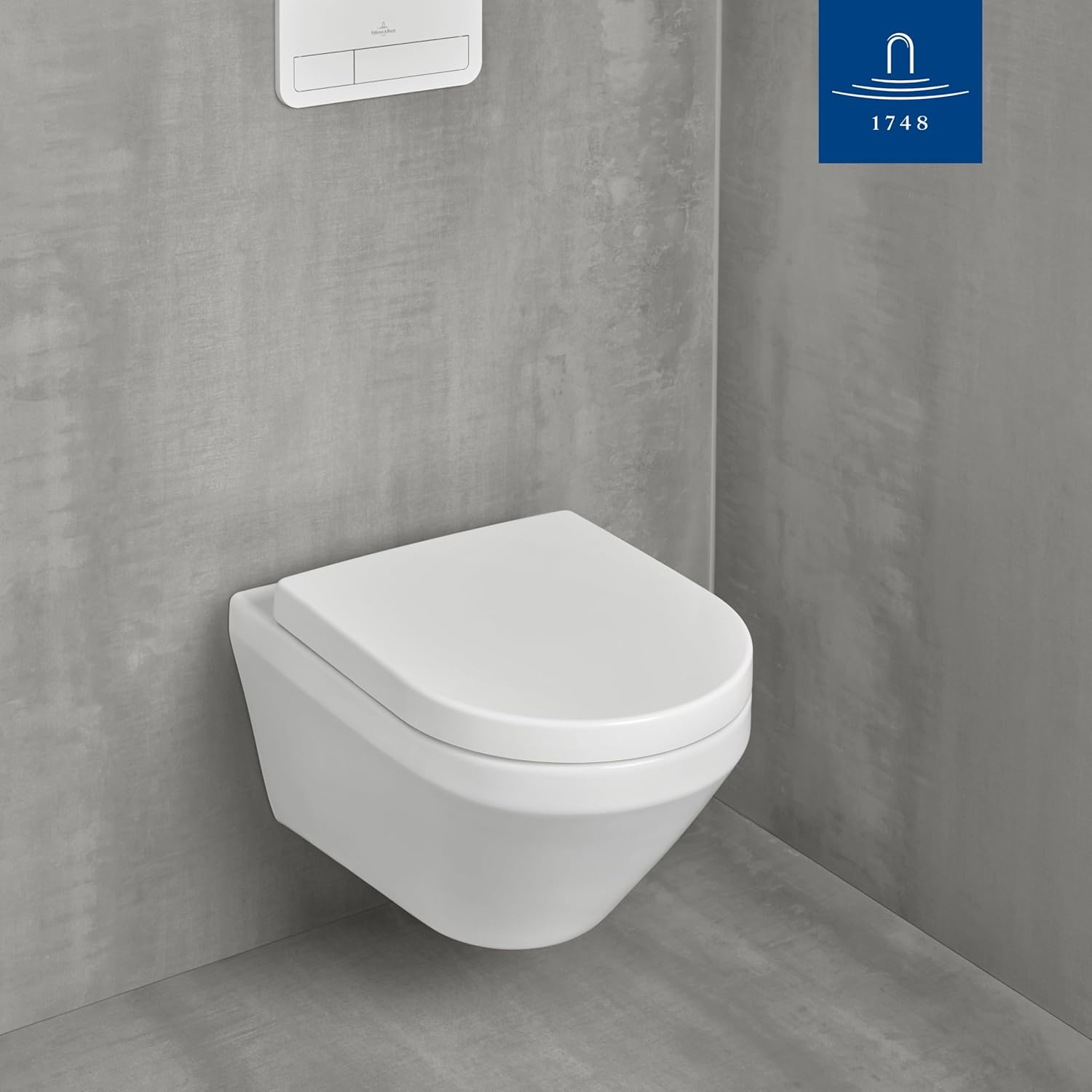 Villeroy & Boch 98M9C1 V&B Architectura Toilet Seat, White, Standard | D-Form