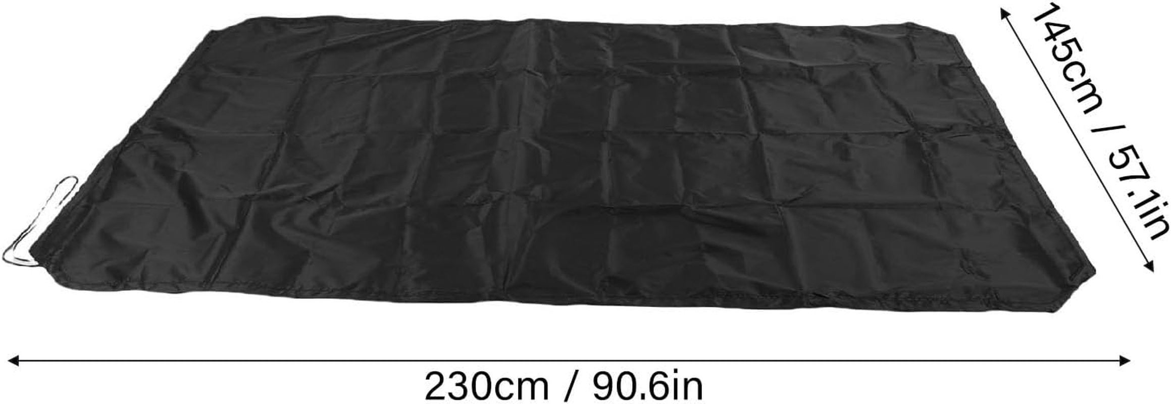 Car Roof Box Cover, Car Roof Cargo Cover Car Top Luggage Rack Cover Waterproof 210D Silver Oxford Cloth for SUV Travel with Adjustable Drawstring Storage Bag (230 * 145Cm) image number 4