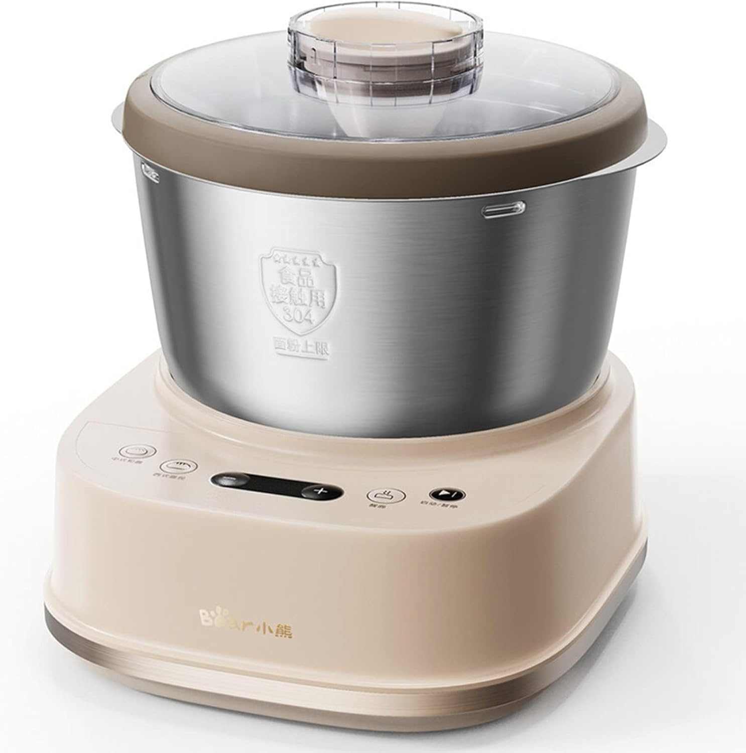Upgrade Electric Dough Maker with Ferment Function, Microcomputer Timing, 2 Types of Dough Mixing Methods, Face-Up Touch Panel, 304 Stainless Steel, 5L, 200W (AU Adapter) image number 4