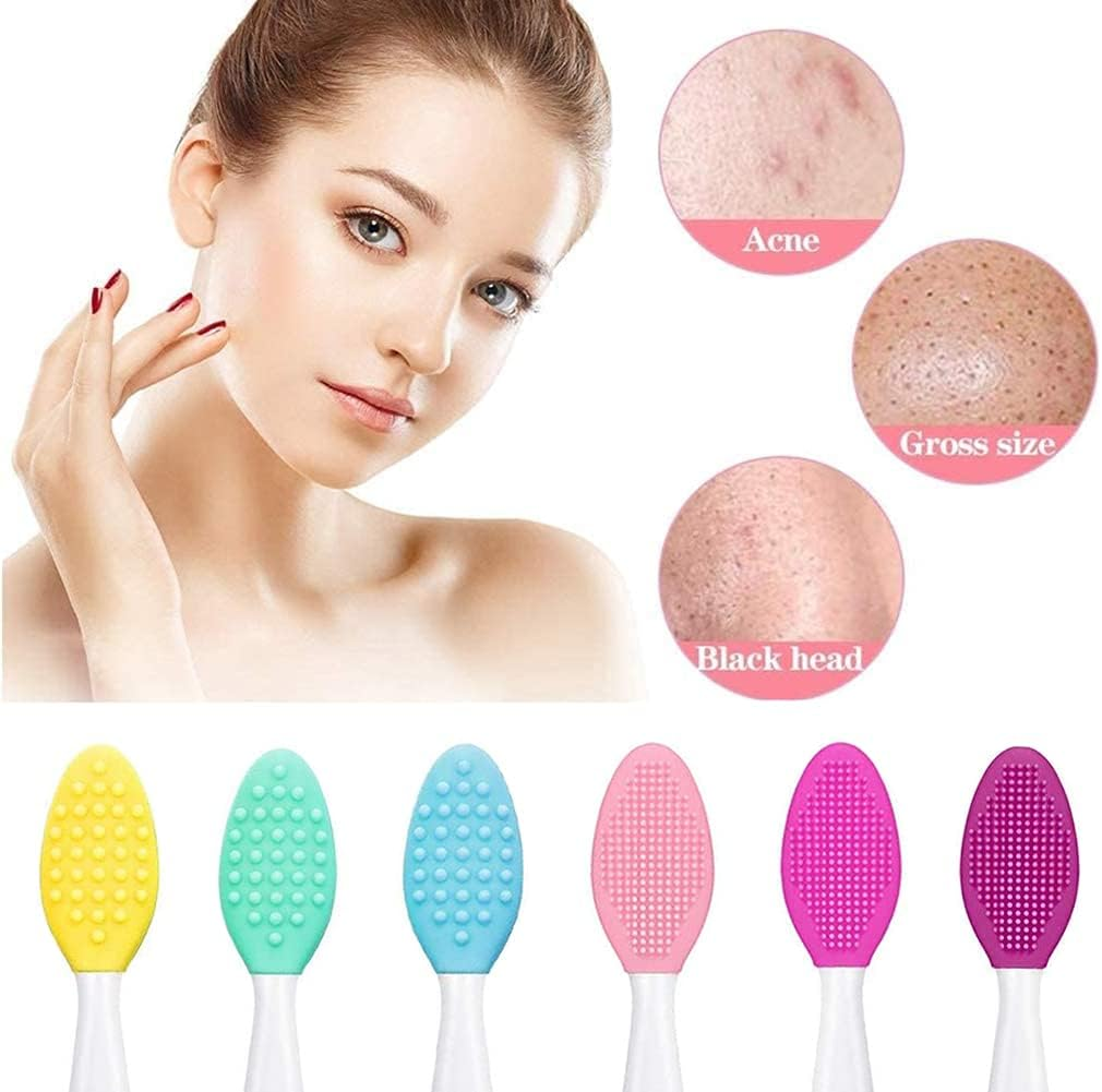 12Pcs Lip Scrub Brush, Betterjonny Silicone Exfoliating Lip Brush, Double-Sided Lip Scrub Brush, Soft Cleaning Lip Scrub Exfoliator Beauty Tool for Smoother Skin and Lip Multicolored image number 5
