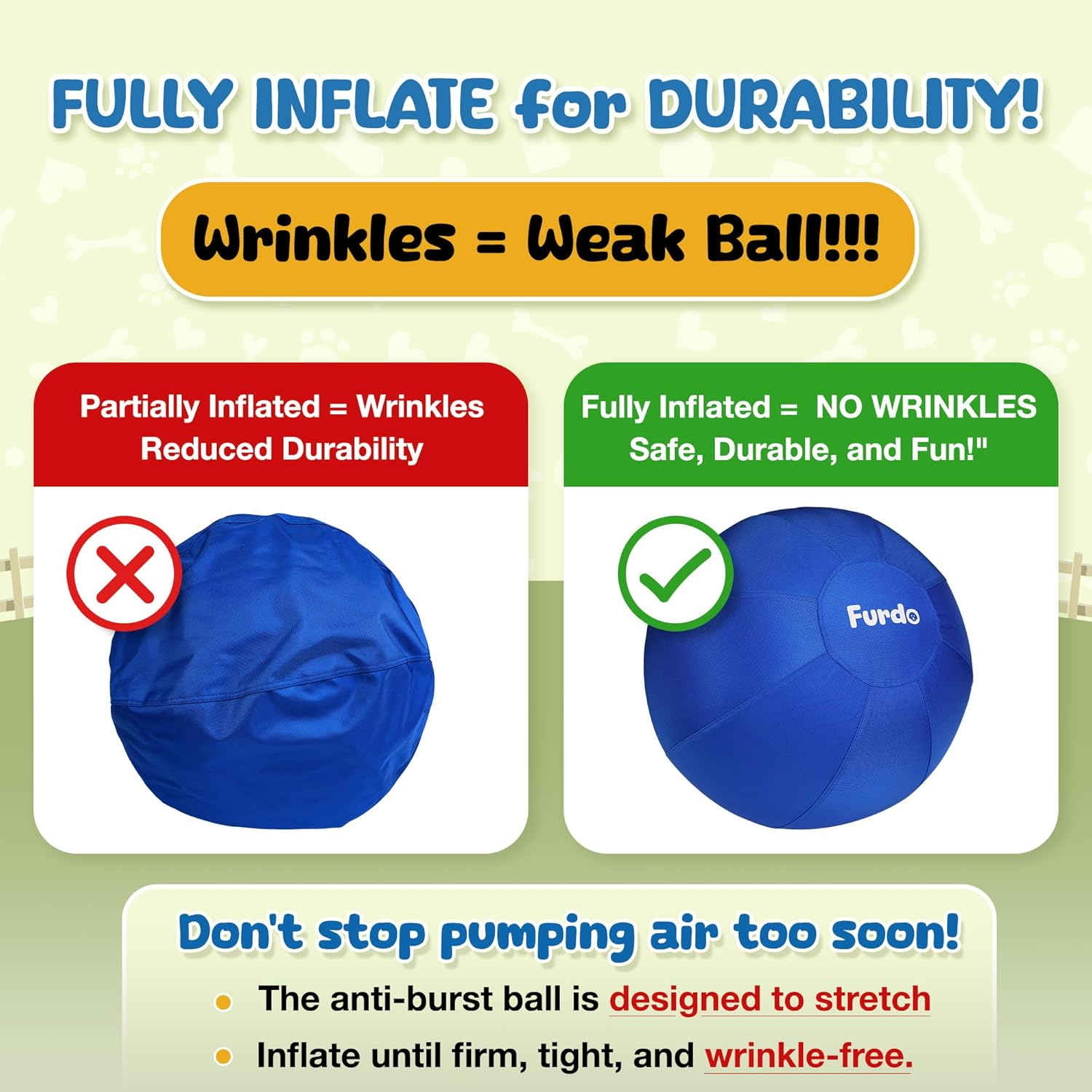 Furdo Herding Ball for Dogs - Blue image number 2