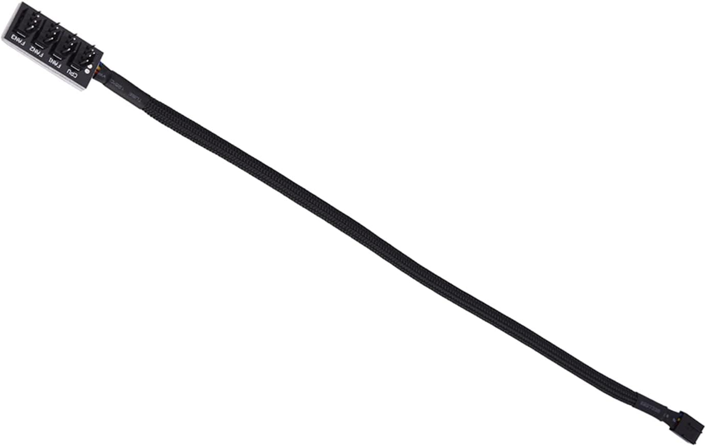 PWM Fan Hub Splitter Cable, 4 PIN/3PIN Power Cable Hub Splitter Adapter, Computer CPU or Case Fan Power Multi Splitter Connector Cable Adapter