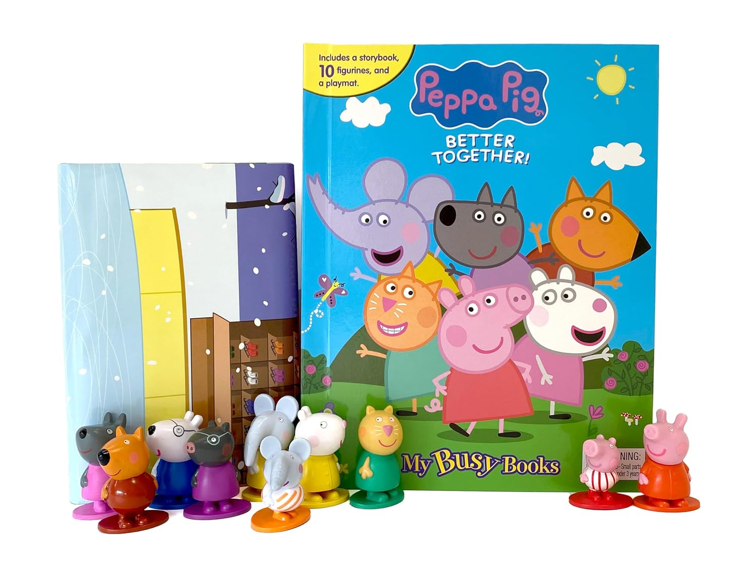 Peppa Pig Better Together My Busy Books - Storybook, 10 Figurines, Playmat