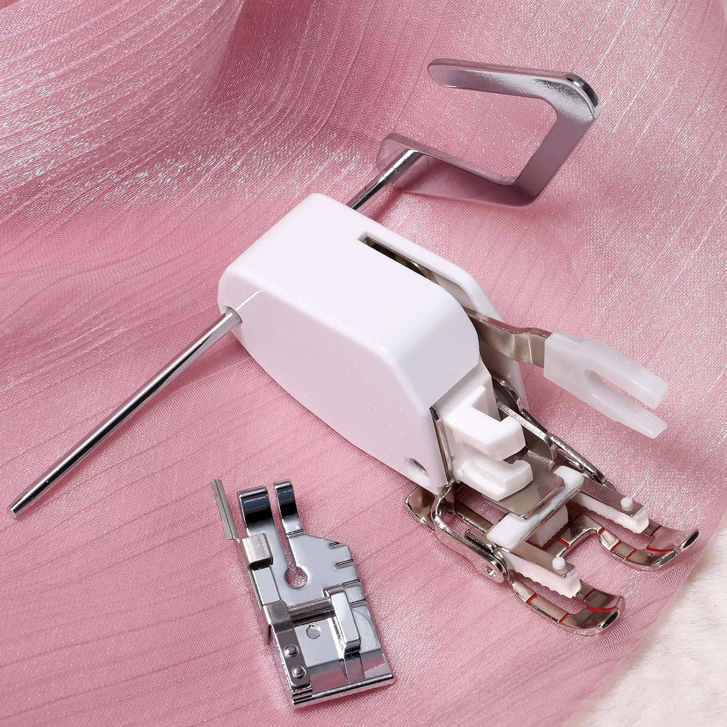 Open Toe Walking Foot W/Guide for Brother Sewing Machine Quilting and Sewing Stitch through Multiple Layers and Match Prints,Fits Brother, Janome, Singer, and More image number 5