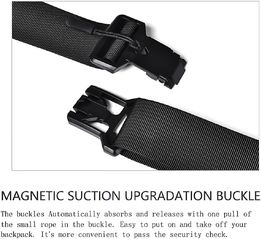 Trendy Montage Crossbody Bags for Wen Women, Upgrade Buckle Hiking Daypack, Waterproof Sling Chest Bag Backpack image number 3