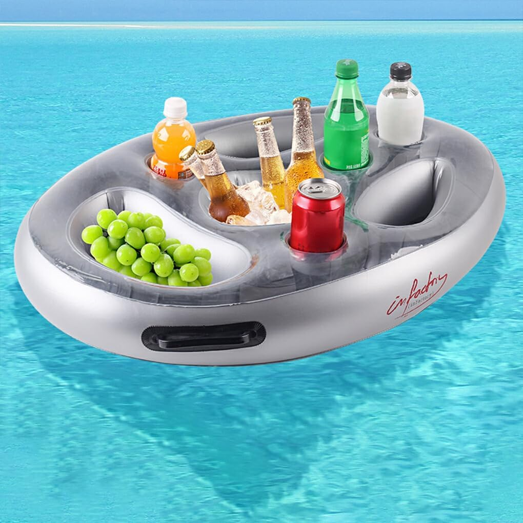 Suitable for Beach Party Supplies Inflatable Water Bar Ice Bucket Practical PVC Gaming Home Pool Side Party Summer Sea image number 4