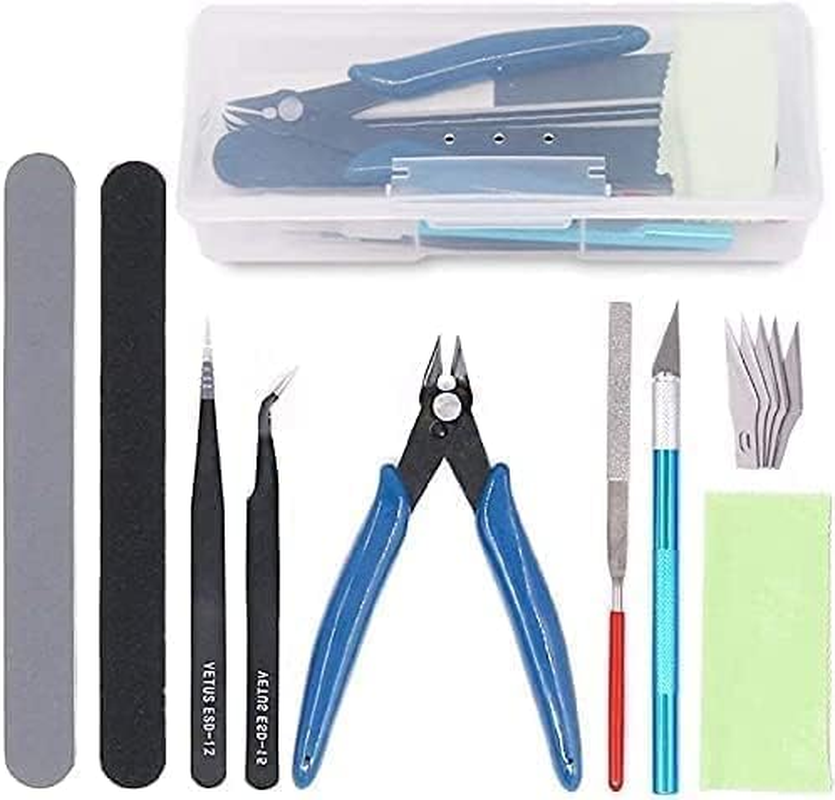 Findfly 9Pcs Gundam Model Tools Kit Hobby Building Tools Craft Set for Basic Model Building Repairing and Fixing image number 2