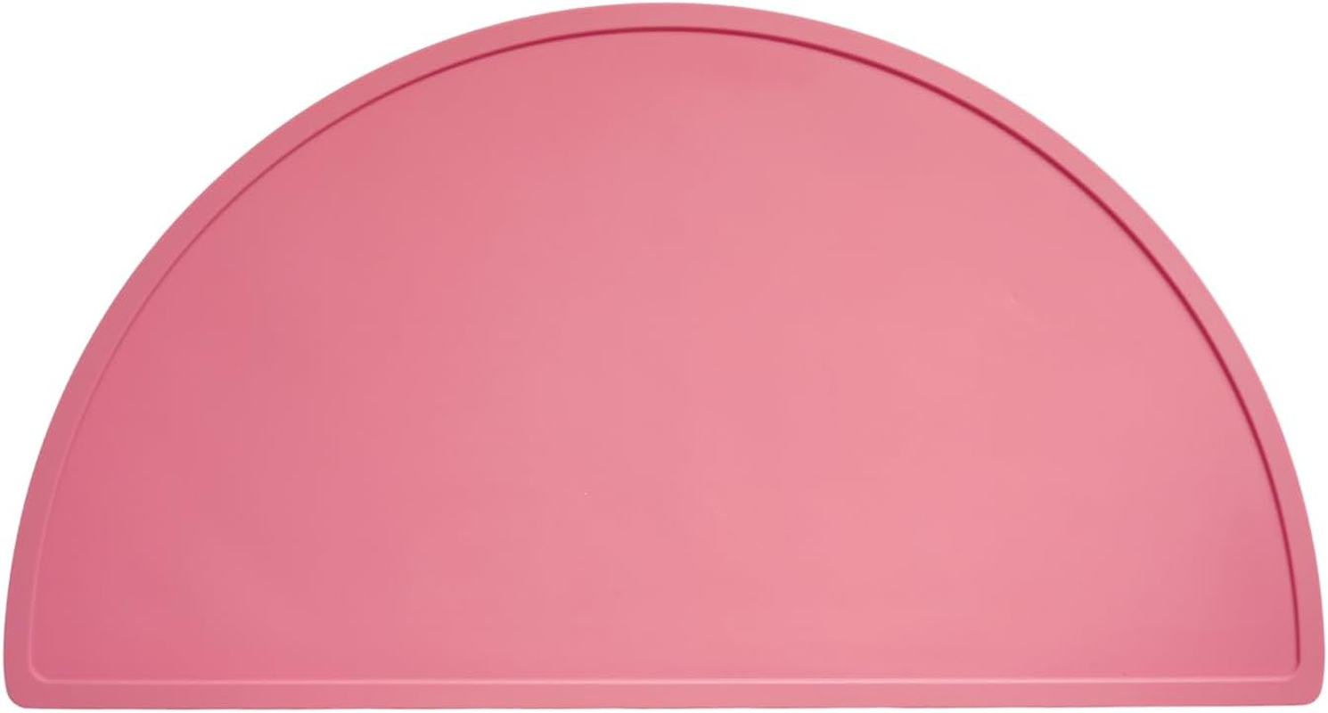 Silicone Baby Placemat, Dishwasher Safe, Safe Silicone, Child-Friendly, Waterproof, Oil-Resistant, Anti-Slip, Heat Insulating, Multi-Purpose for Pet, Dining, Nail Art & Painting (Yellow)