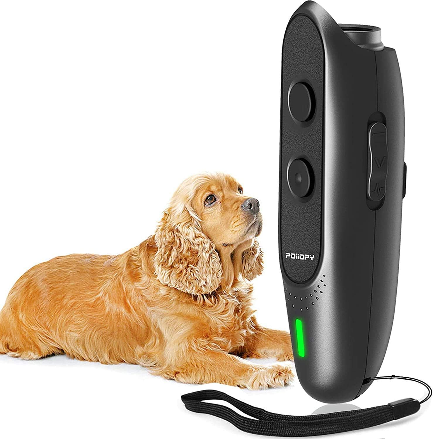 Anti Bark Device for Dog-Variable Frequency Ultrasonic Dog Bark Deterrent Rechargeable 2 in 1 Dog Barking Control Device Handheld Dog Training Tool Barking Behavior Trainer 16.4 Ft Range 100% Safe image number 2