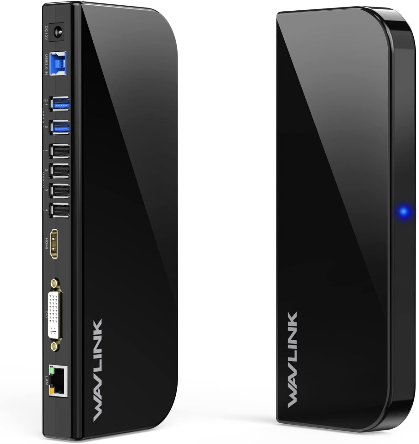 WAVLINK USB 3.0 Universal Docking Station, USB 3.0 Laptop Docking Station Dual Display with HDMI & DVI to VGA/HDMI, Gigabit Ethernet, 6 USB Ports, Audio for Laptop, Ultrabook and PC, No Power Charging image number 3