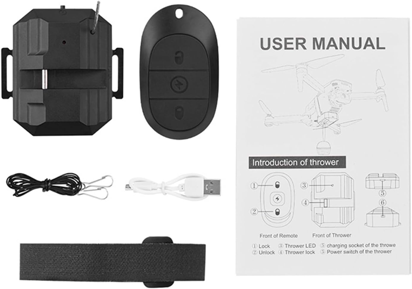 LICHIFIT Drone Airdrop System Universal for DJI Mavic 3 / Mini 3 Pro/Mavic Air 2 / Air 2S / Mavic Pro Drone Thrower Transport Delivery Release Dropping Device image number 2