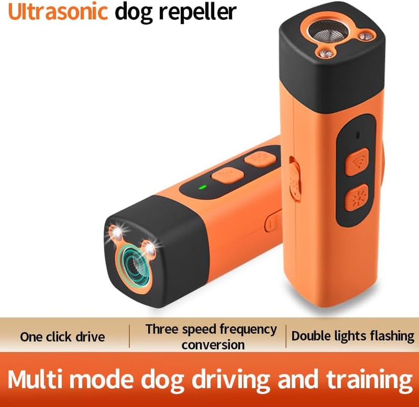 ​​Dog Bark Deterrent Ultrasonic Trainer - Rechargeable, 50Ft Range, Safe Pain-Free Training for Dogs, Flashlight & Anti-Barking Device (No Shock Collar)​ image number 6