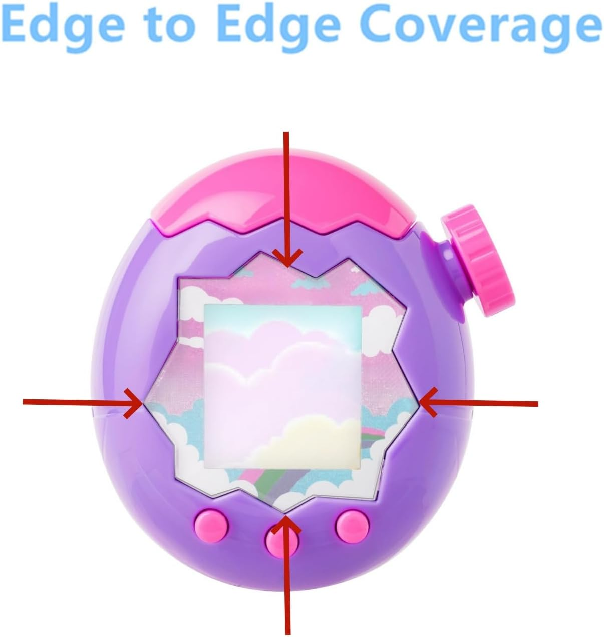 Aemus Screen Protector Compatible for Tamagotchi Paradise, Full Coverage PET Clear Film image number 3