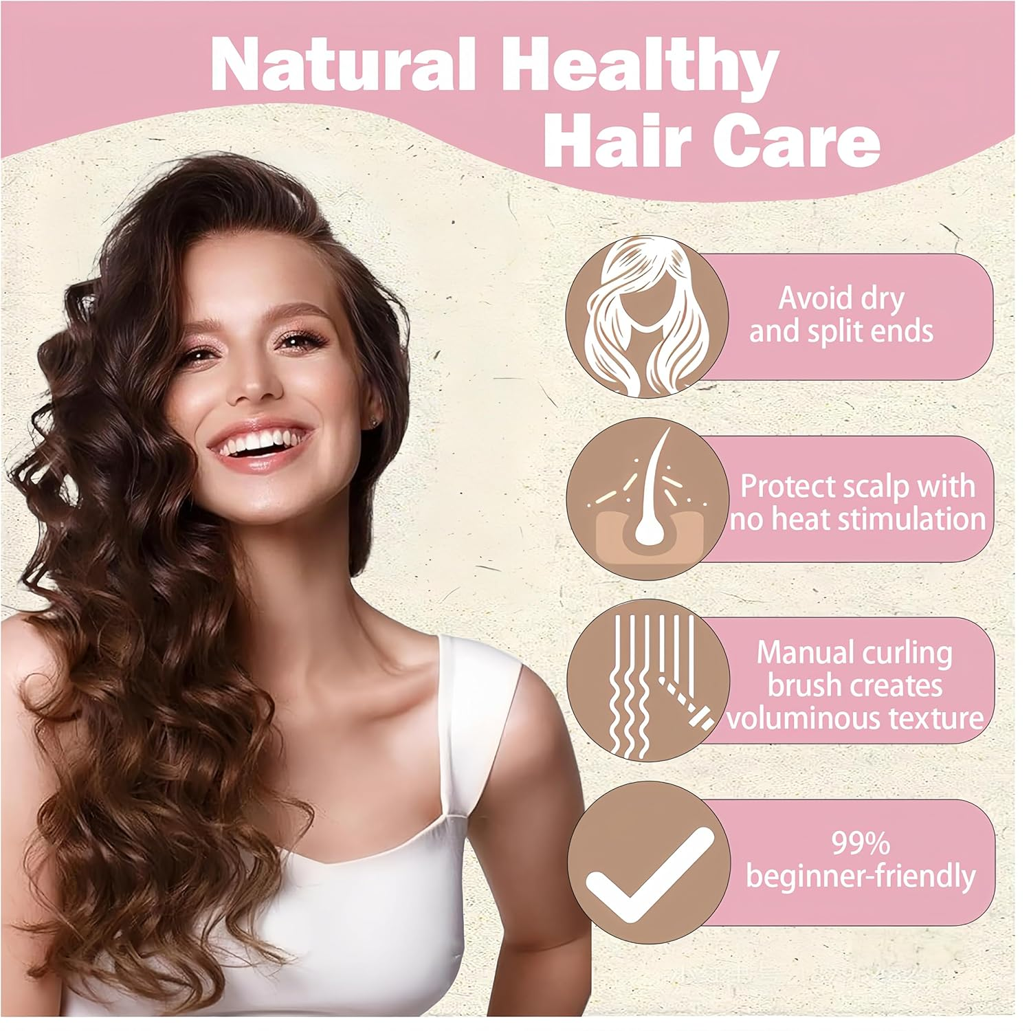 Curly Hair Brush - Detangling Styling for Men Women, Reduces Frizz Breakage, Curl Brush for All Hair Types (Green) image number 5