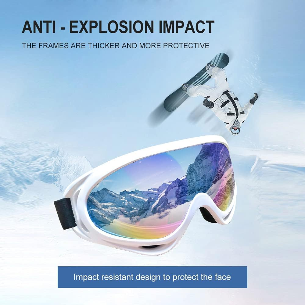 Ski Snowboard Goggles UV Protection anti Fog Snow Goggles for Men Women Youth image number 1