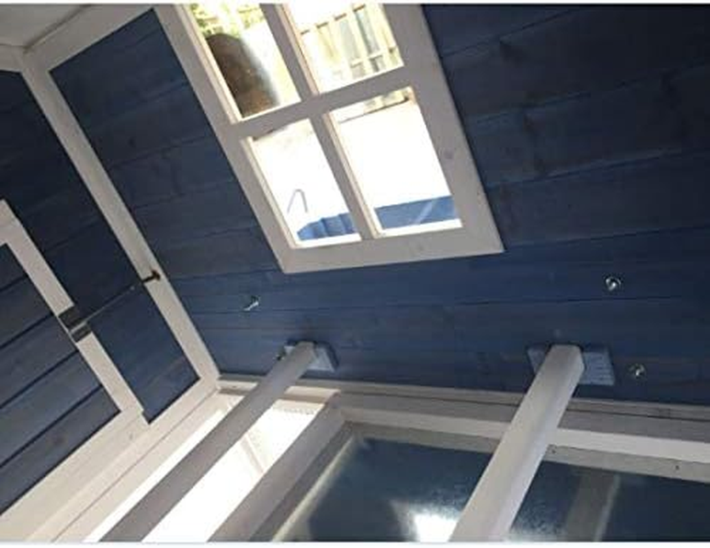 Garden Window Chicken Coop House 2130X1385X1310Mm Chook Pen Rabbit Hutch Nesting Box Poultry Enclosure with Mesh Floor Snake Proof image number 2