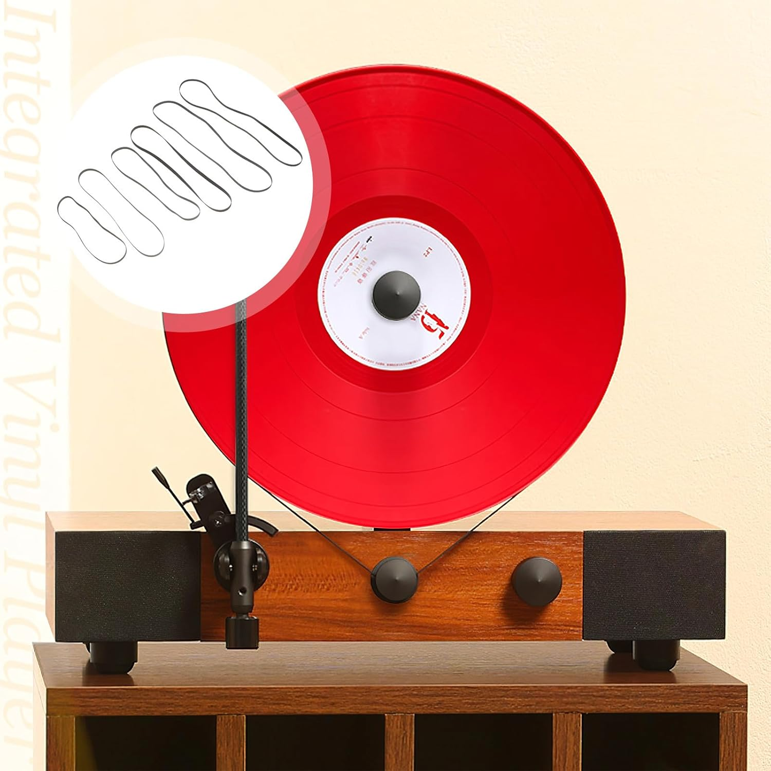 NOLITOY 6Pcs Rubber Turntable Belts for Record Player Phonograph Drive Belt Replacement Accessory, Assorted Sizes (154Mm to 285Mm) for Home Audio Equipment image number 5