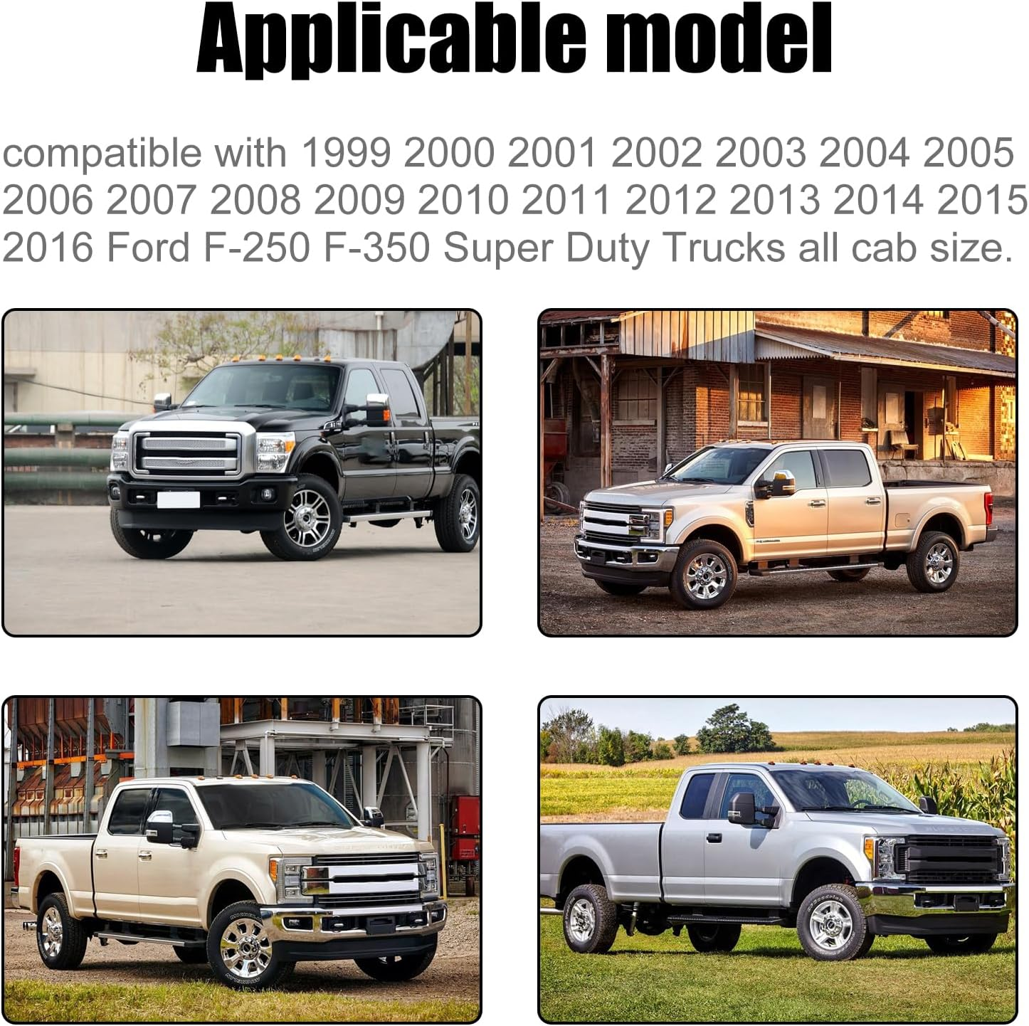 14 Pcs F250 F350 White Interior LED Lights Replacement Bulbs for 1999-2016 Ford F-250 F-350 Super Duty 6000K Interior LED Lighting Package, Map Lights+Dome Lights+Cargo Lights+License Plate Lights image number 1