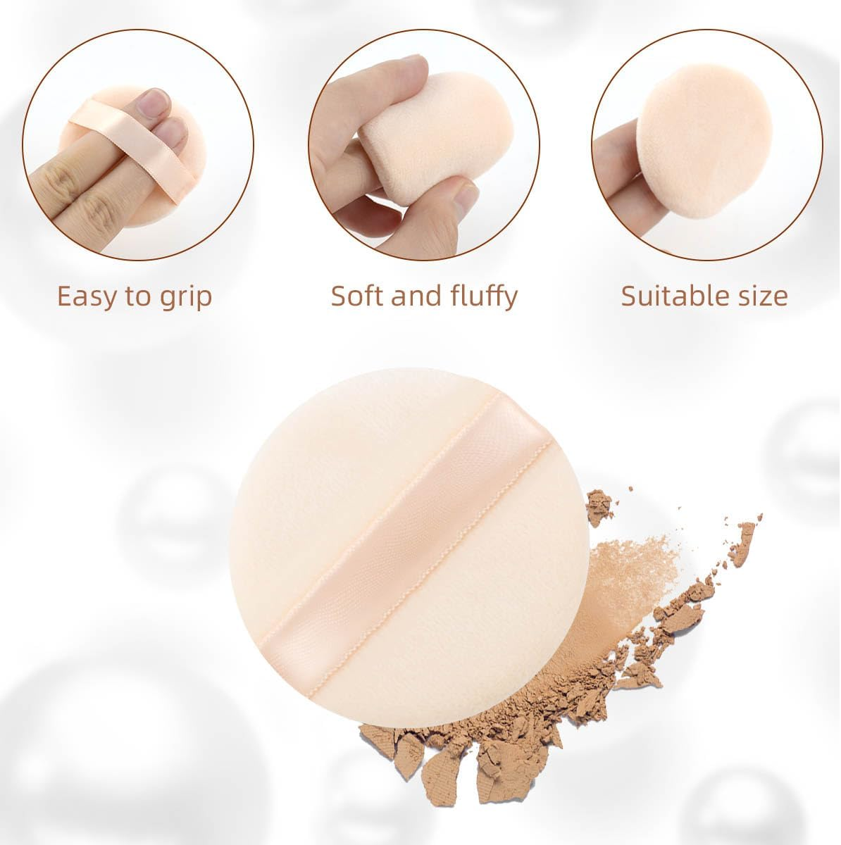 4 Pcs Powder Puffs for Makeup image number 1