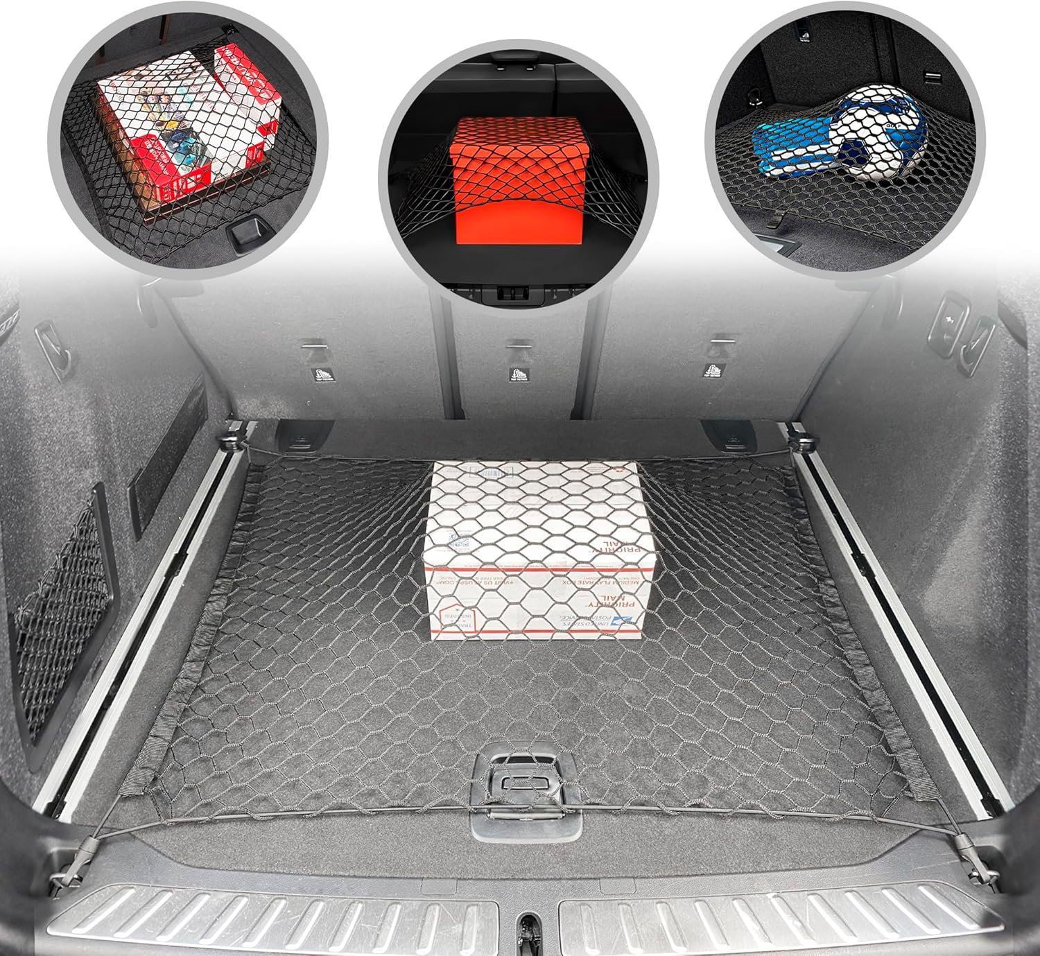 Trunk Floor Style Cargo Net for BMW X3 2017-2023 image number 5