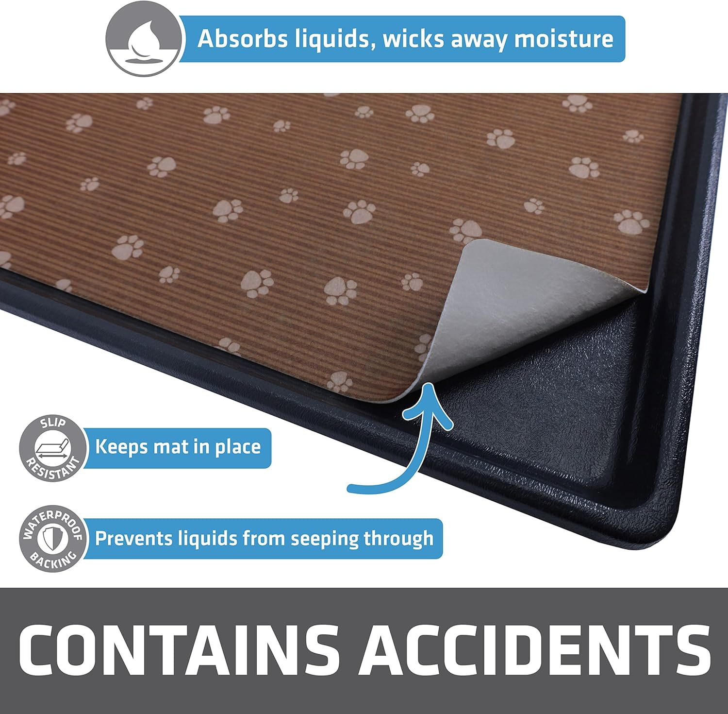 Drymate Dog Crate Mat, 27" X 42", Brown image number 6