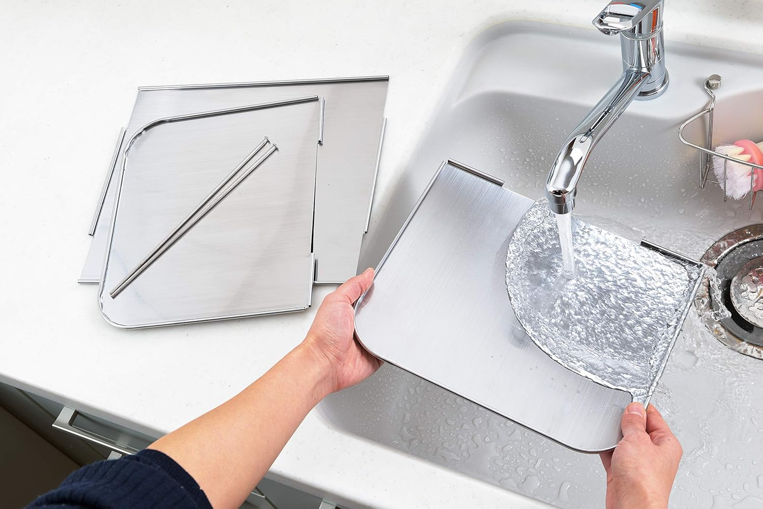 Yoshikawa SP1255 Stove Guard (Single Bite) Made in Japan, All Stainless Steel, Gift Wrapping Specifications image number 5