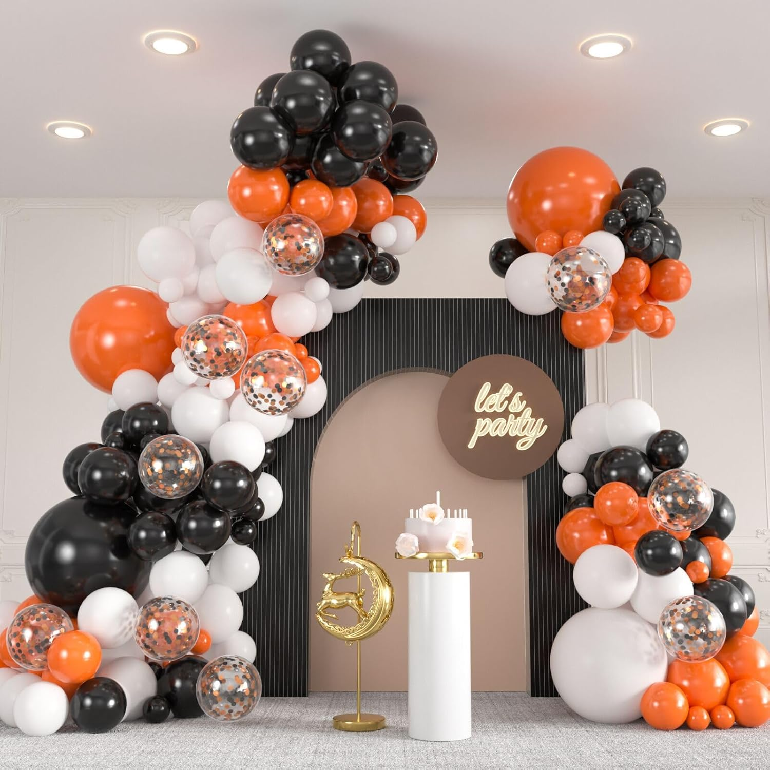 136Pcs Pink Balloons Garland Arch Kit, 18 12 10 5 Inch Hot Pink Metallic Confetti Pink Balloons for Birthday, Engagement,Wedding, Baby Shower, Anniversary, Valentine&rsquo;S Party Supplies