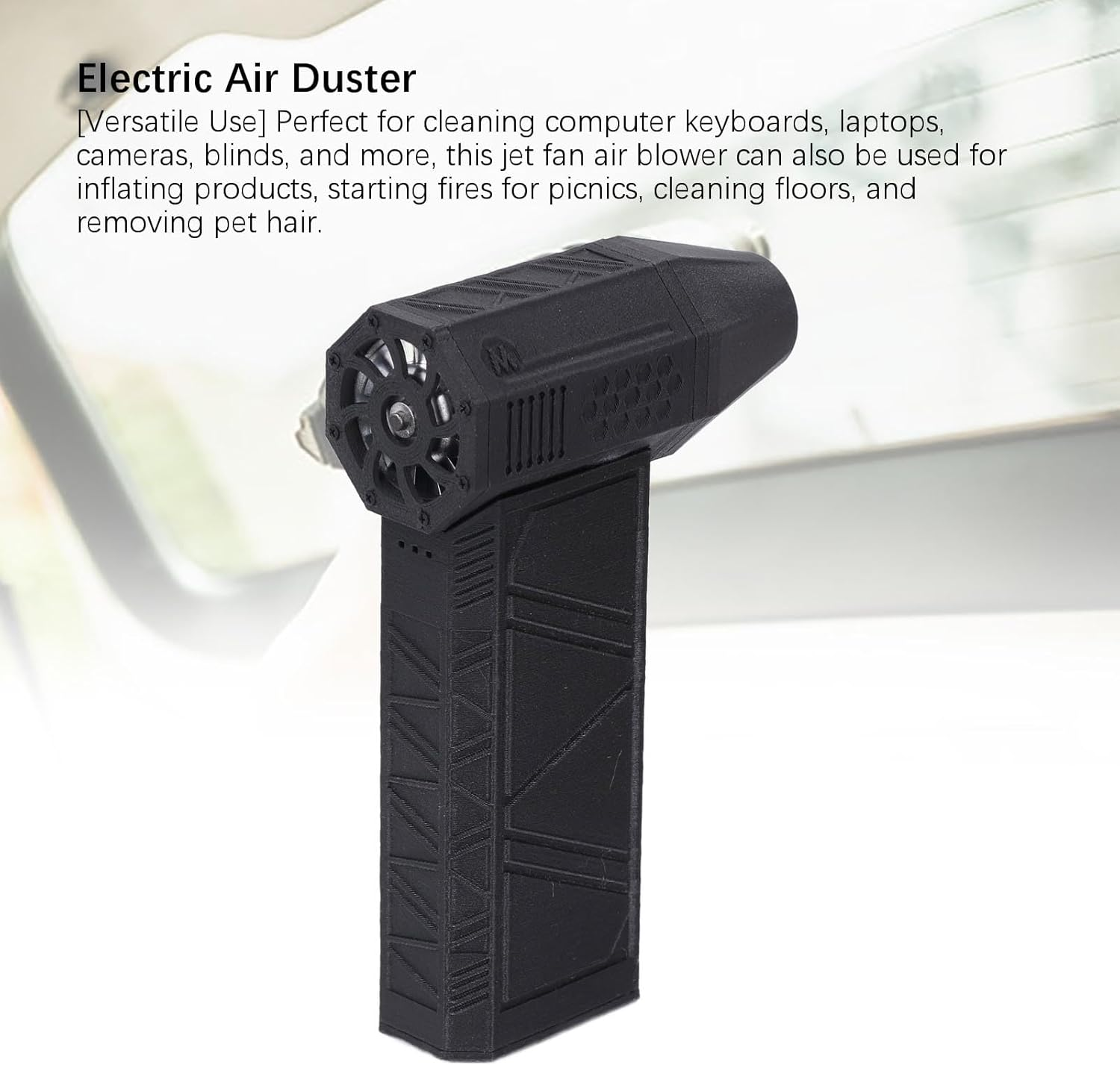 Jet Dry Blower, Electric Air Duster 3 Adjustable Speeds 130000RPM 52M/S Jet Fan Air Blower for Home Car Office Cleaning, Portable and Versatile Use, Jet Fan Mini Blower