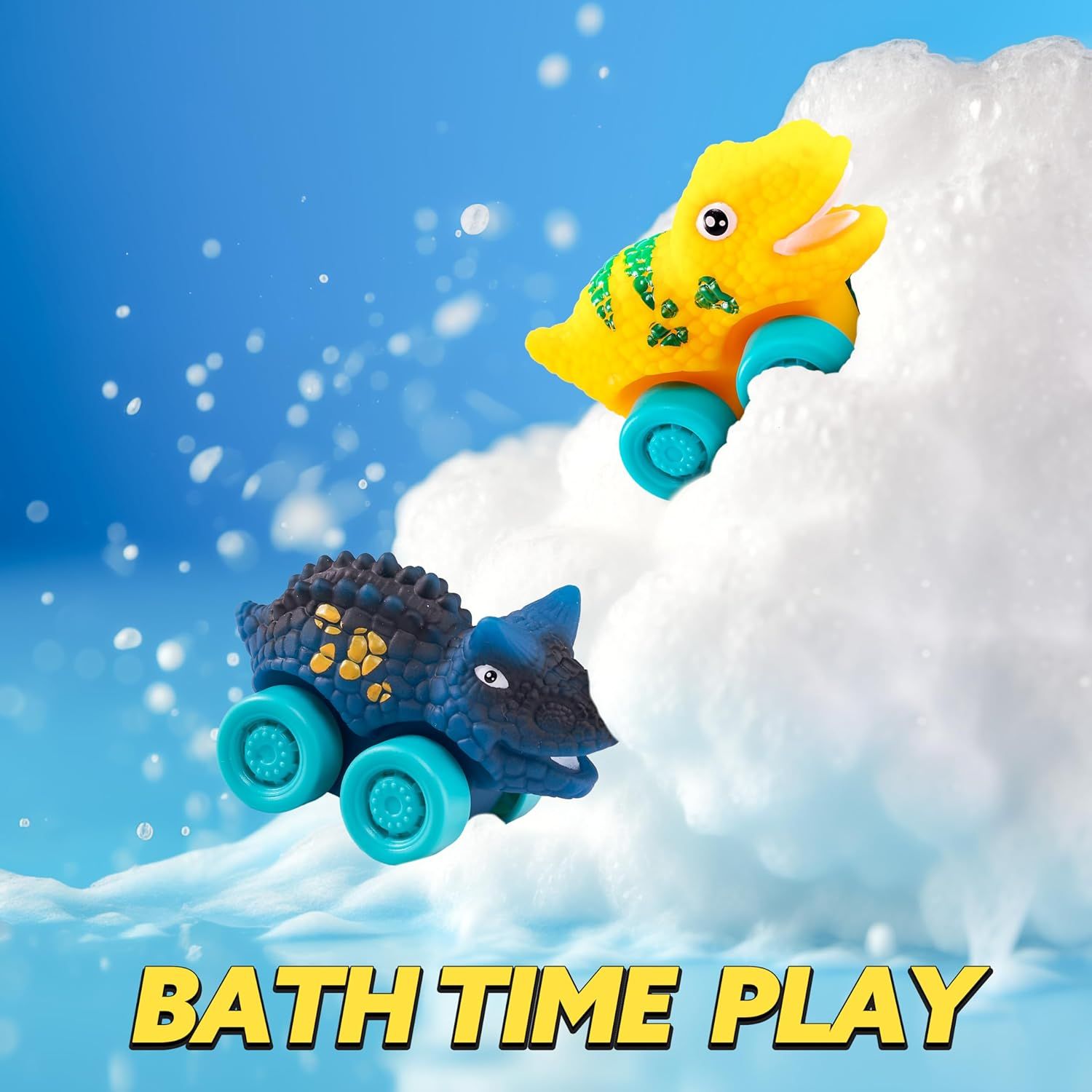 JOYIN Dinosaur Truck Toys for Kids, Kids Toys Boys Age 3 4 5, Dinosaur Car Carrier Truck Toy with 6 Rubber Car Vehicles, Toddler Birthday Gifts with Music & Lights for 3 4 5 Year Old Boys image number 5