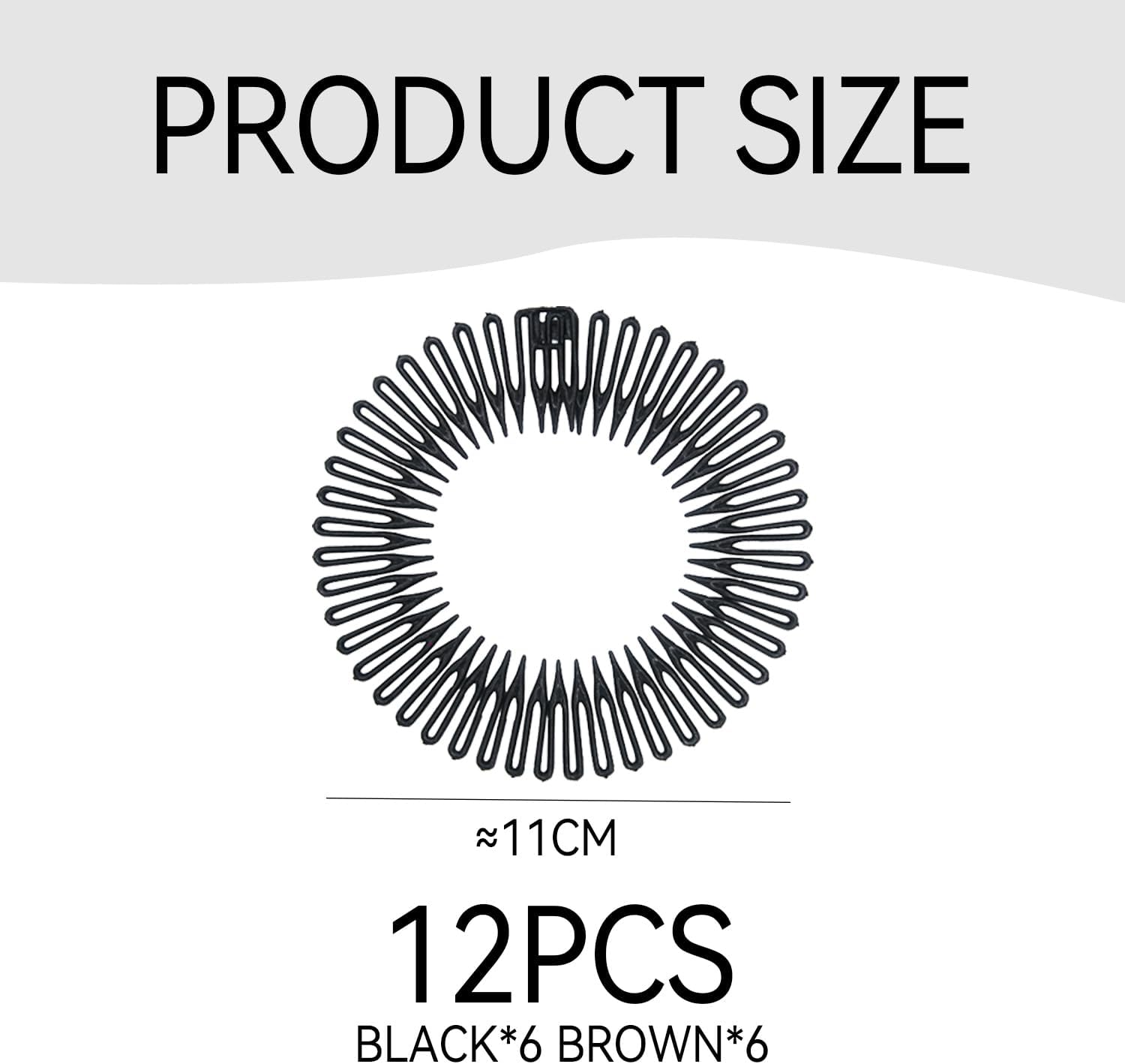 12 Piece Hair Remover Fixer, Simple Hair Finisher, Flexible Plastic Hair Comb, Women'S Headband, Accessories for Hairstyles image number 1