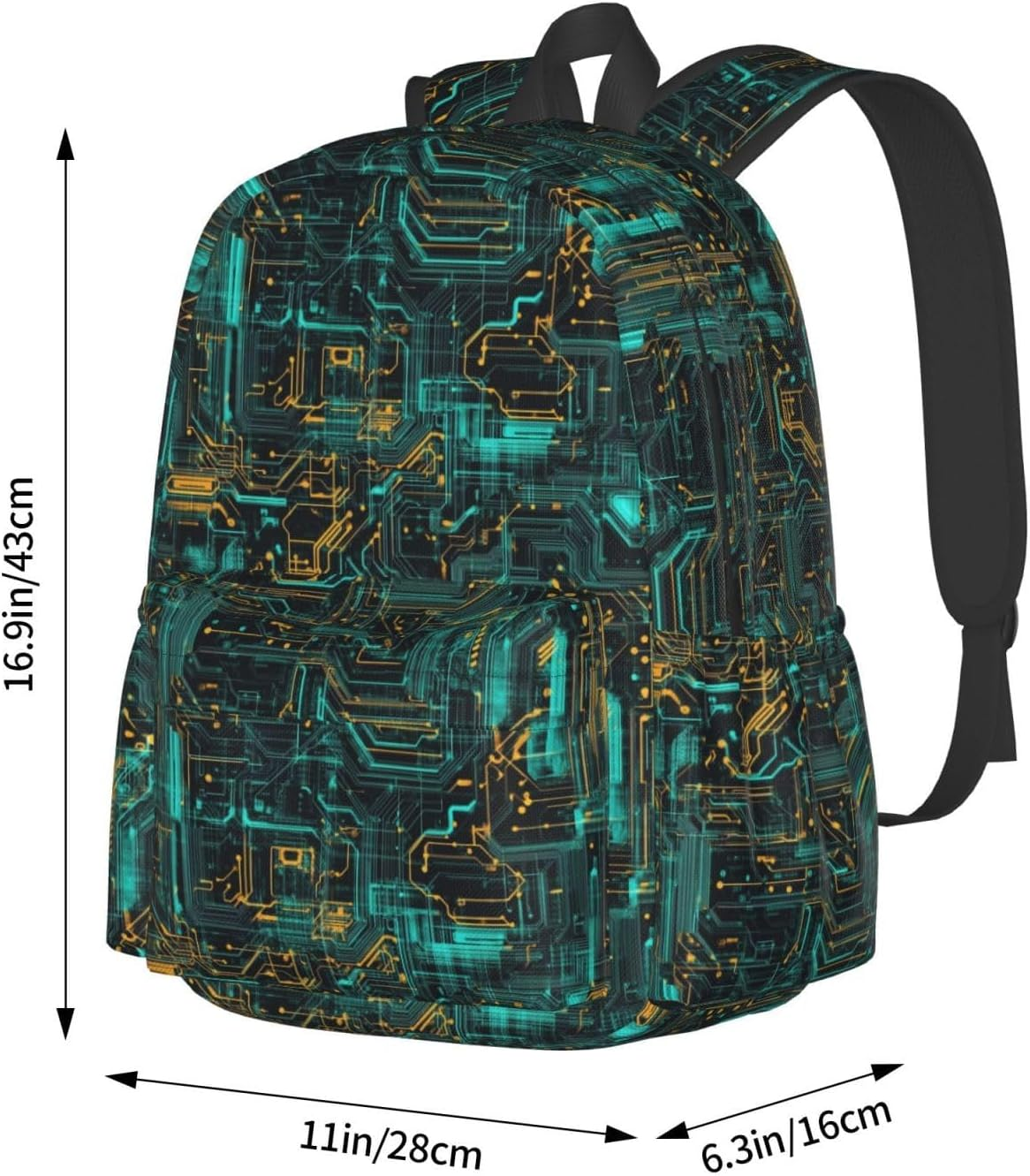 Famliihw Backpack Laptop Backpacks Multipurpose Daypack for Men Women Travel Hiking - Baseball Flag image number 5