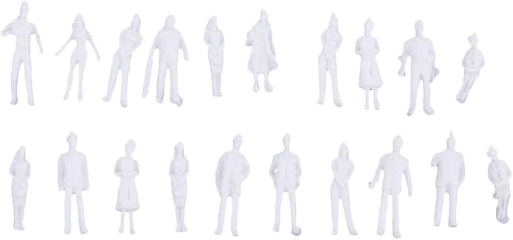 Simhoa Lots 20 1/100 Scale Unpainted Model People Architecture Figure Figurine image number 1