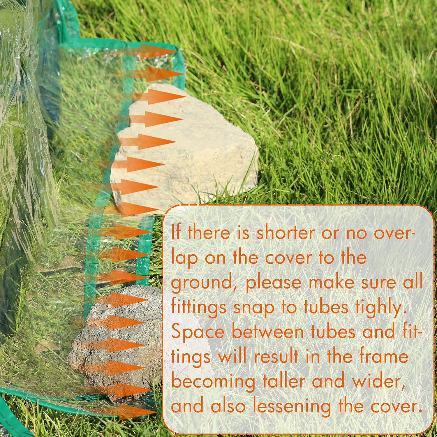 Gardzen Mini Greenhouse Heavy Duty Portable Green House, Clear Tent Indoor or Outdoor for Plants 36.2~''(L) X18.8~''(W) X33.3~''(H) GGH-R1 image number 3