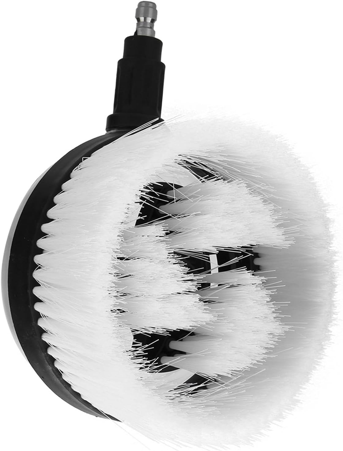 Wash Brush for Pressure Washer - Fan-Shaped Brush Head for Easy Cleaning of Vehicles and Boats, Stainless Steel + Engineering Plastic, 1 X Wash image number 3