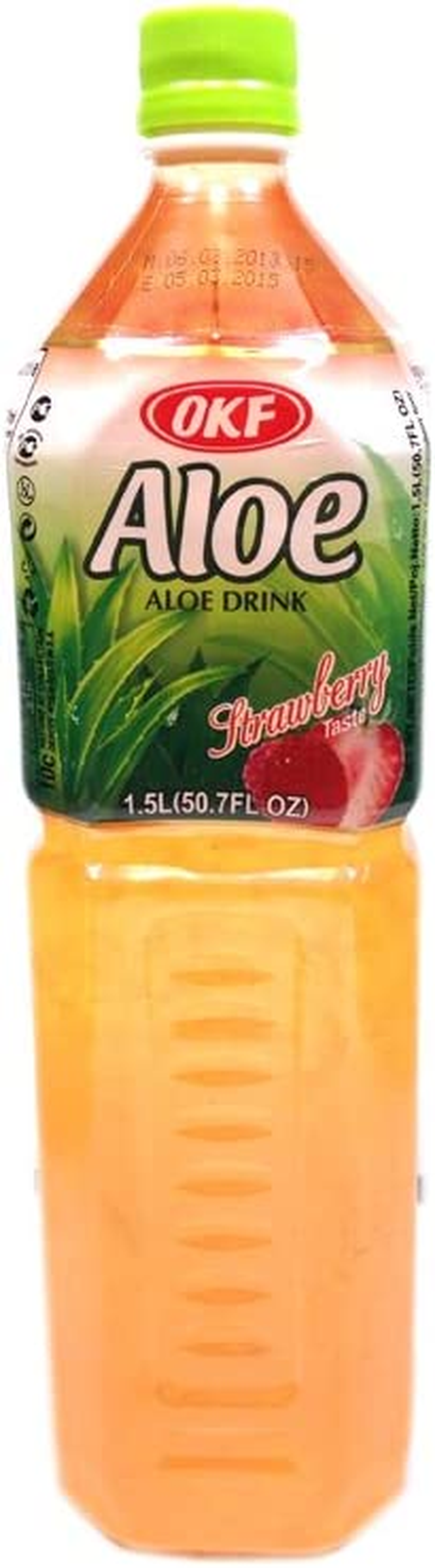 OKF Aloe Vera Strawberry Flavored Drink 1.5 Liter image number 1