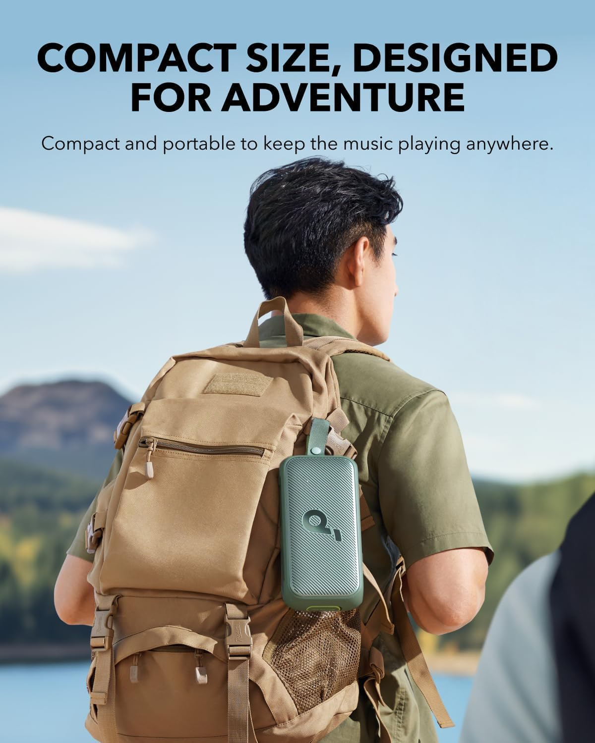 Soundcore Motion 300 Wireless Hi-Res Portable Speaker with Bassup, Bluetooth Speaker with Smarttune Technology, 30W Stereo Sound, 13H Playback, and IPX7 Waterproof, for Outdoor Travel, Backyard(Green) image number 5