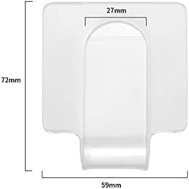 Aaphnue 2Pcs Makeup Hand-Held Palette Professional Clear Acrylic Mixing Tray Palette for Foundation Eyeshadow Powders Cosmetics Nail Art Manicure image number 2