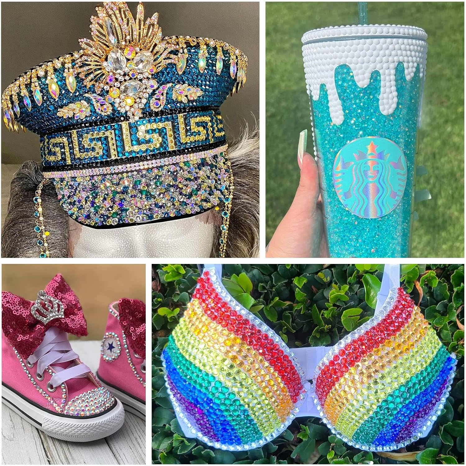 20000PCS 3MM Resin Jelly Rhinestones for Crafts Nails, 15 Colors SS12 Flatback Rhinestone Gems for Tumblers Mugs Graduation Cap Makeup, Bedazzling Kit with B7000 Glue image number 5