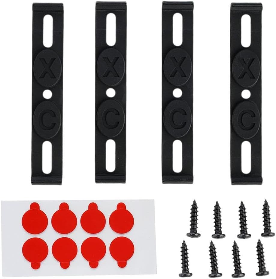 4Pcs Frameless License Plate Mount, Car License Plate Holder,Frameless Invisible Number Holder Clips Bracket Front and Rear Car Tags image number 4