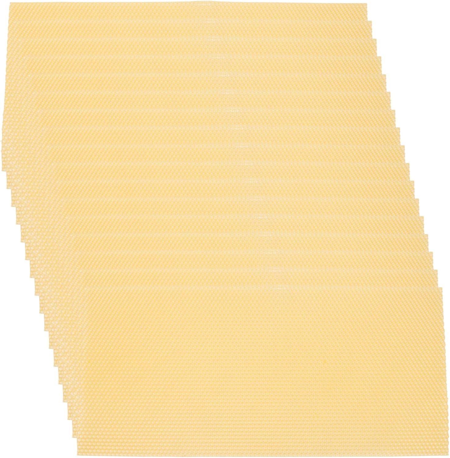DECHOUS 30Pcs Beeswax Foundation Sheets Beekeeping Base Honeycomb Foundation for Beehive Frames Smooth Surface DIY Candle Craft Furniture Polish Supplies image number 5
