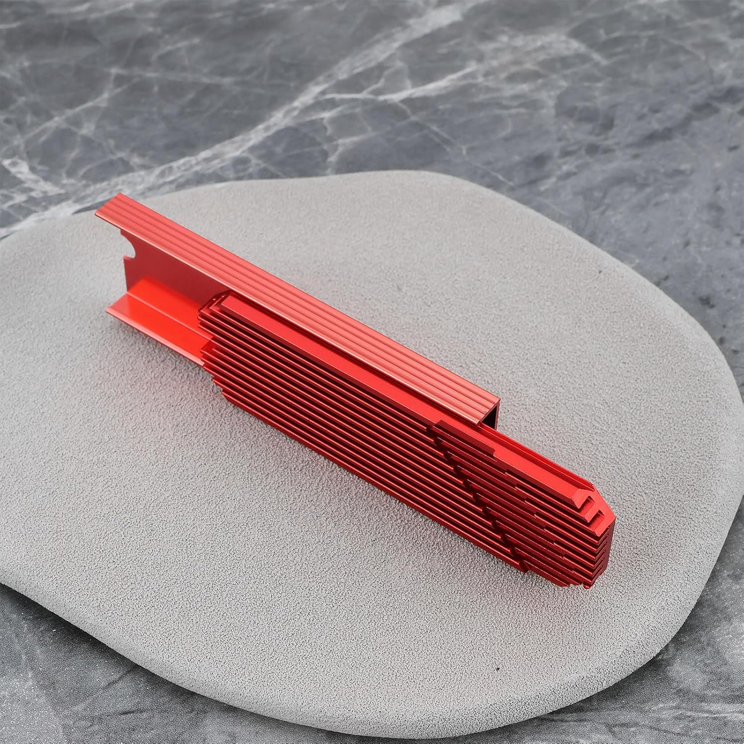 YINETTECH M.2 2280 SSD NVME Heat Sink Cooler Kit Single Double Side Heatsink Aluminum Red image number 1